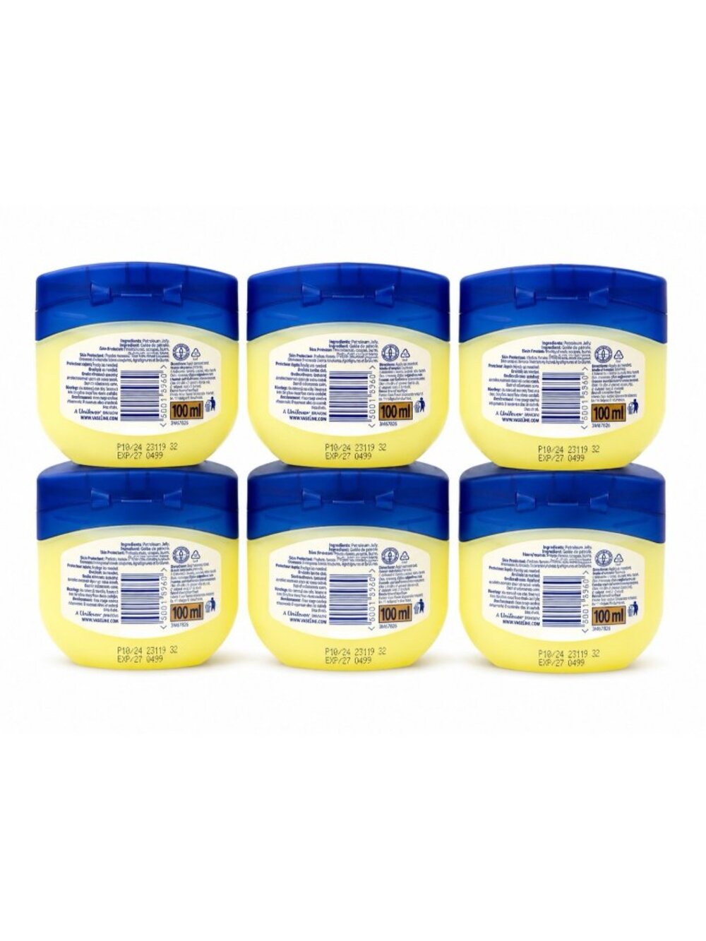 Vaseline Blueseal  Cocoa Butter Petroleum Jelly 100ml Set of 6 - Picture 2 of 2